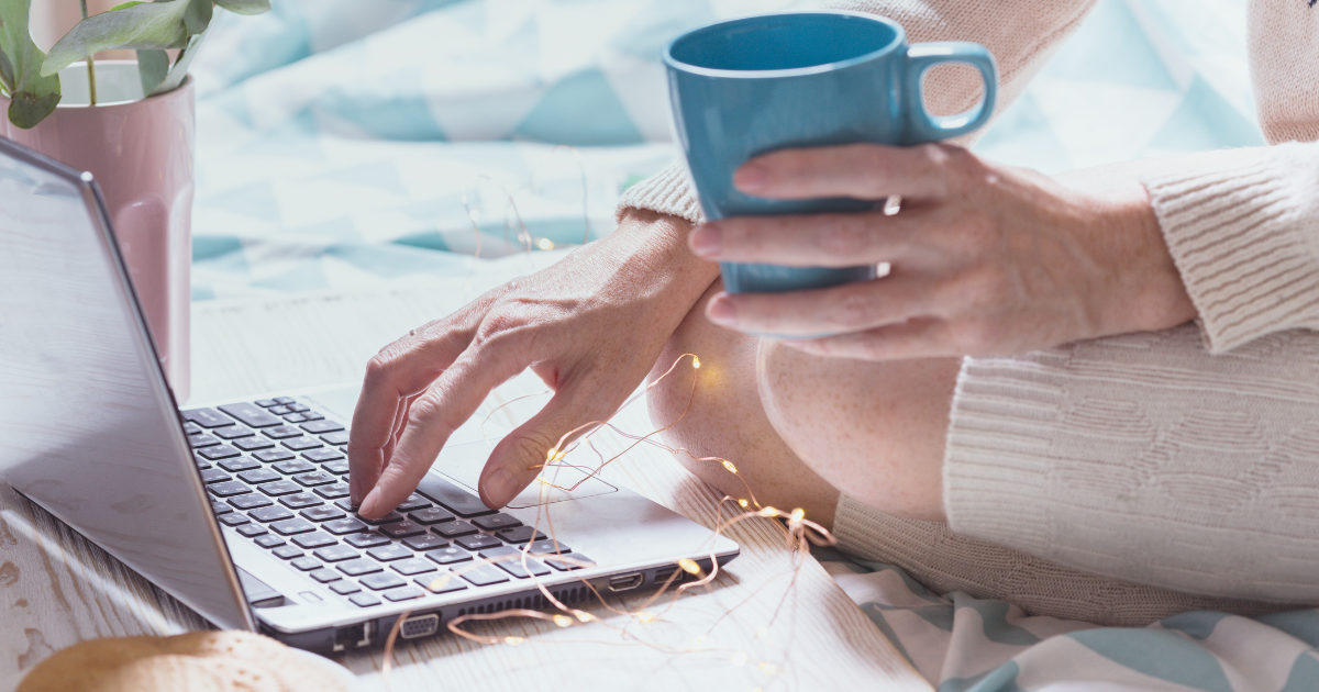A woman growing her Pinterest following and boosting affiliate sales