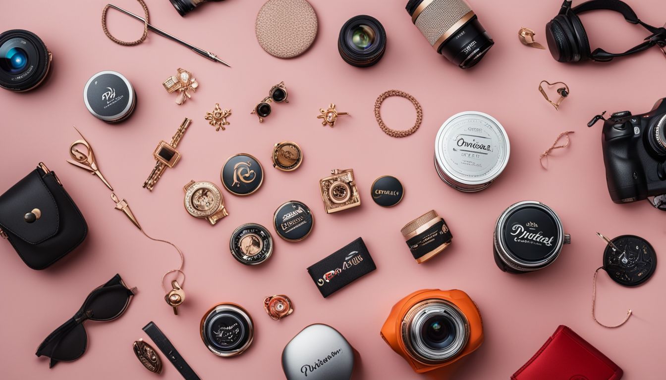A vibrant flat lay of colorful product pins surrounded by Pinterest branding, showcasing various fashion and style options. A vibrant flat lay of colorful product pins surrounded by Pinterest branding, showcasing various fashion and style options.