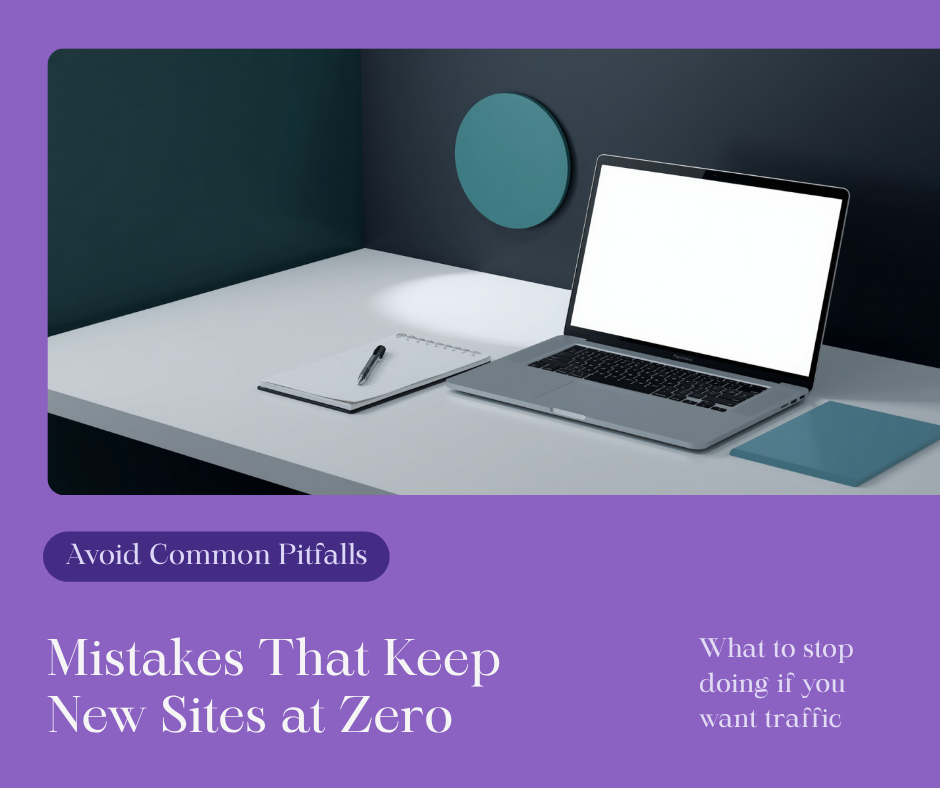 Common mistakes that keep new websites at zero traffic