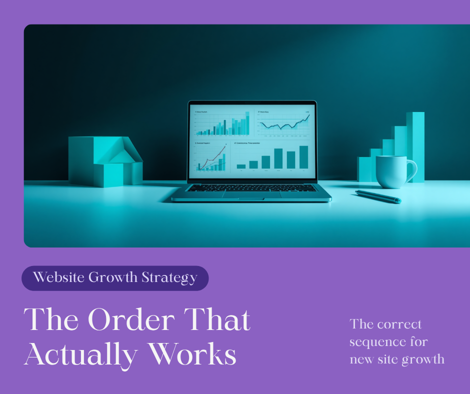 The correct order to get traffic to a new website