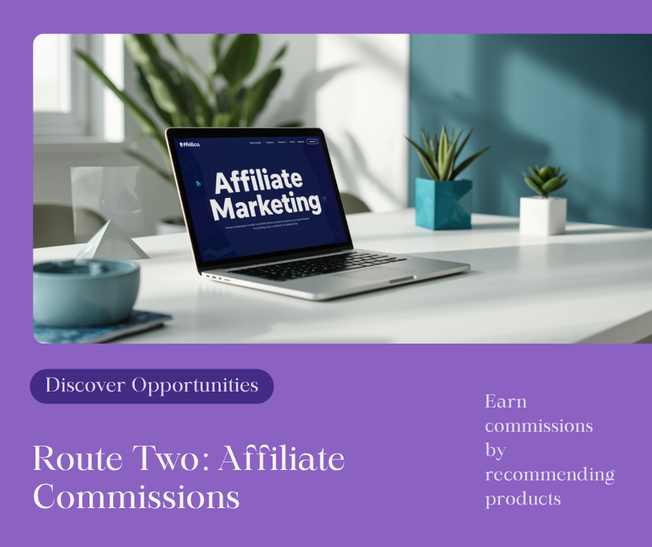 Affiliate commissions route for blog income