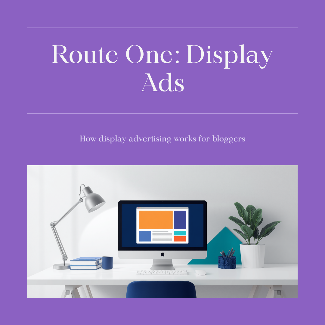 Display advertising route for blog monetisation