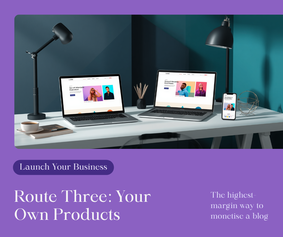 Selling your own products from a blog