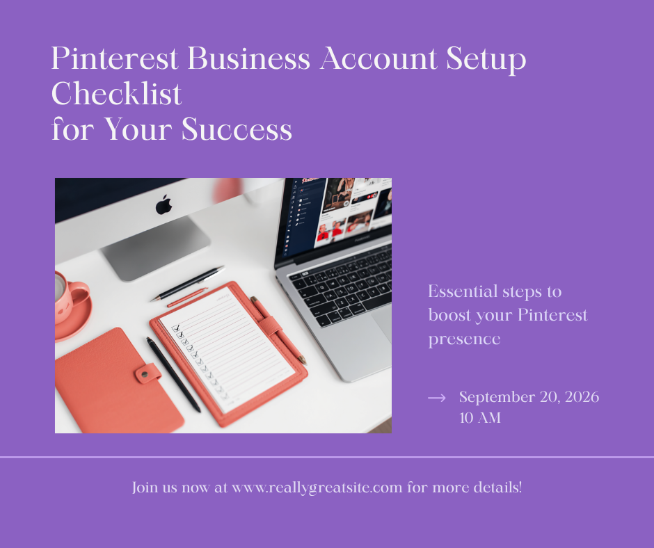 Pinterest Business Account Setup Checklist