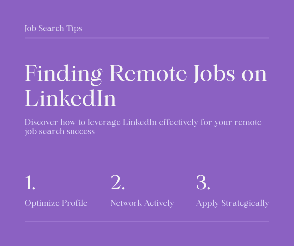 Using LinkedIn for Remote Job Hunt